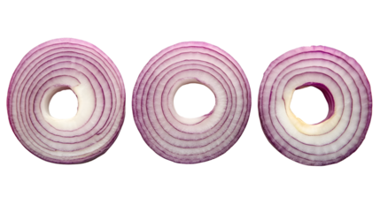 Crispy and Delicious Onion Rings Isolated on Transparent Background for Food Photography