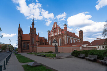 Church of St. Anna and church of St. Francis and St. Bernard, brick gothic styled churches in...