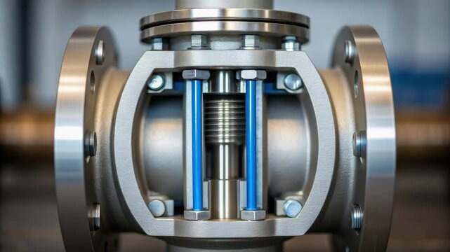 Hydraulic mechanism component with metal bolts and cylindrical parts for industrial fluid control and efficient mechanical operation