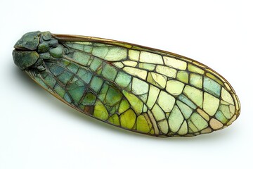 Detailed cicada wing, mosaic-like texture