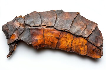 Ancient, weathered, segmented shell fragment