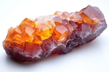Cluster of orange-red crystals