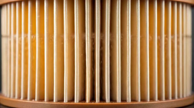 Hydraulic mechanism with cylindrical pleated paper filter for efficient fluid filtration and mechanical operation in industrial filtration system