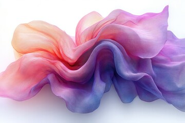Flowing fabric in vibrant hues
