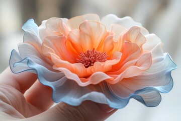 Delicate, hand-crafted flower