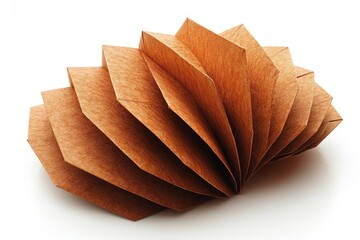 Origami fan, intricate folds