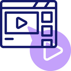 video illustration on a white background     