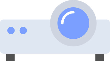 video projection illustration on a white background     