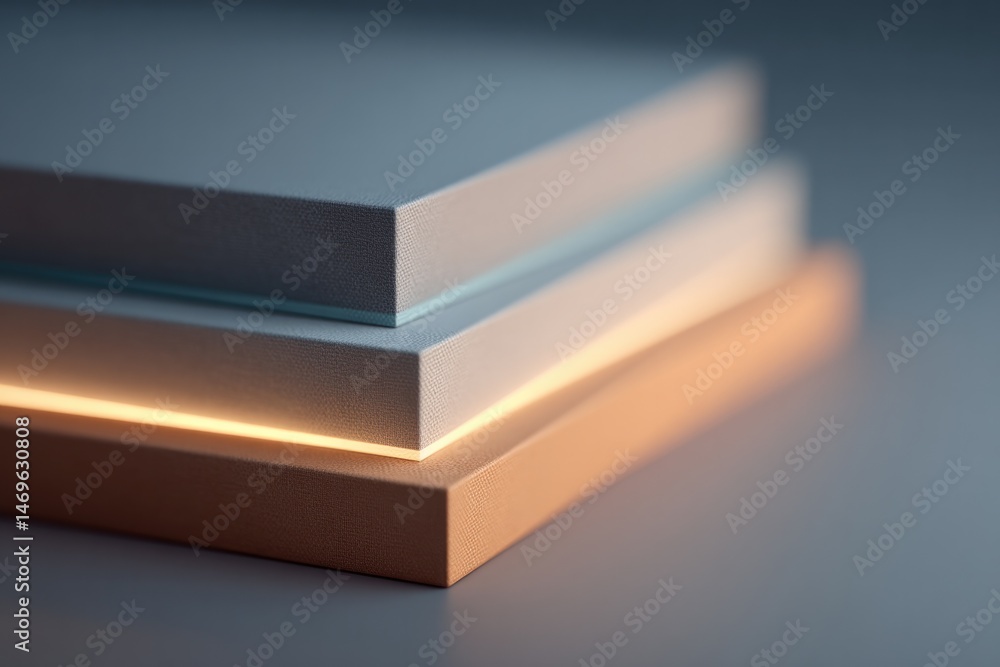 Aufkleber capture clean image of stack of legendary music albums arranged in minimalistic design emphasizing t