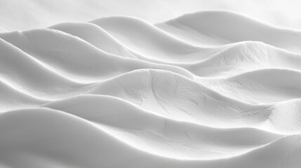 Fototapeta premium Monochrome Smooth Wave Pattern on a Textured Surface in Minimalist Style
