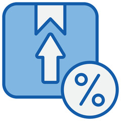 Marginal Blue White Icon