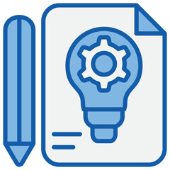 Concept Blue White Icon