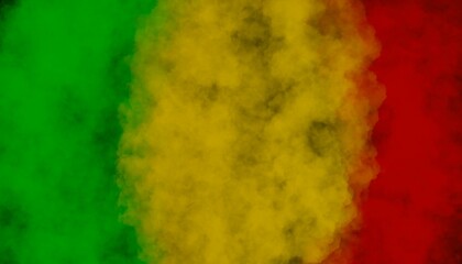 Reggae Jamaica rasta grunge green yellow red background