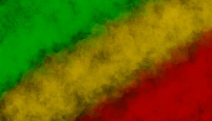 Reggae Jamaica rasta grunge green yellow red background