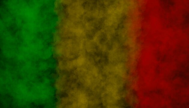 Reggae Jamaica rasta grunge green yellow red background