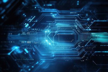 futuristic electronic circuit technology background