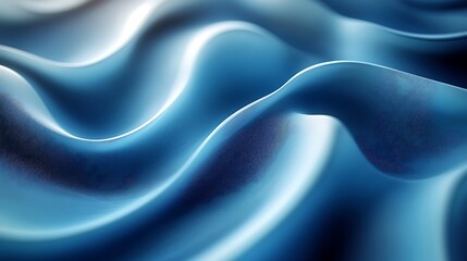 Obraz premium Gentle blue fabric-inspired motion pictures