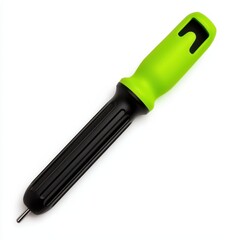 Green and Black Tool for Gardening with Ergonomic Grip Handle