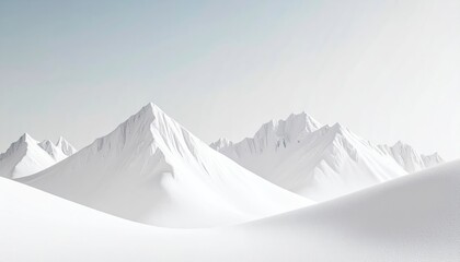 Snowy Mountain Landscape