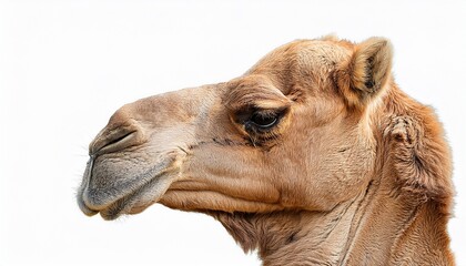 Fototapeta premium beautiful arabian camel isolated on white background