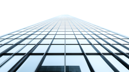Detailed Macro Shot of Skyscraper Isolated on Transparent Background - Isolated Tall Building