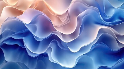 Fototapeta premium Abstract Blue Wave Background Texture