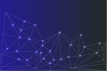 Low Poly Network Design: Stylized 3D Connection Nodes and Web Structures for Tech, UI, Apps, and Digital Visuals