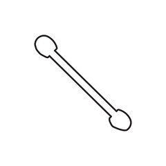 cotton bud line icon