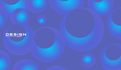 Colorful Floating Soft Balls Background. Blue pearls fly in the sky. Abstract trendy stylish wallpaper background. 3D blue bubble pattern.