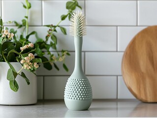 Sage Green Cleaning Brush