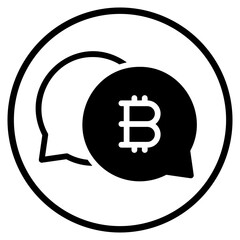bitcoin glyph icon