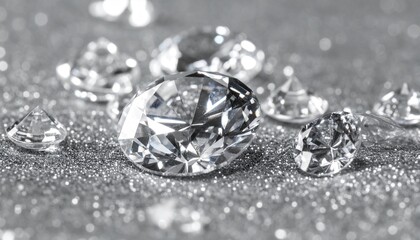 輝くダイヤモンドの宝石。AIで生成