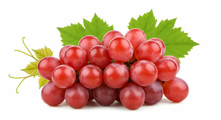 Obraz premium Fresh Red Grapes Juicy Sweet Fruit Healthy Snack Antioxidant Rich Vitamins Delicious Clusters Vine Fruit Nature
