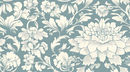 Floral pattern design, vintage style, background. Possible use wallpaper, fabric, print design