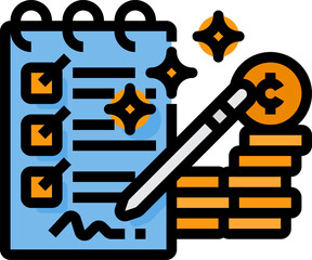 contract illustration on a white background    