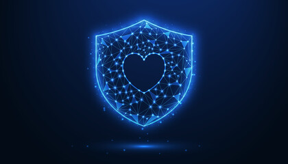 Low Poly Shield Icon Design: Stylized 3D Protection Symbol for Games, Apps, UI, Security, and Digital Interfaces