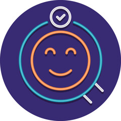 customer satisfaction illustration on a white background     