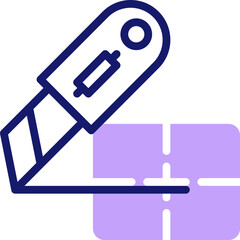 cutter illustration on a white background    