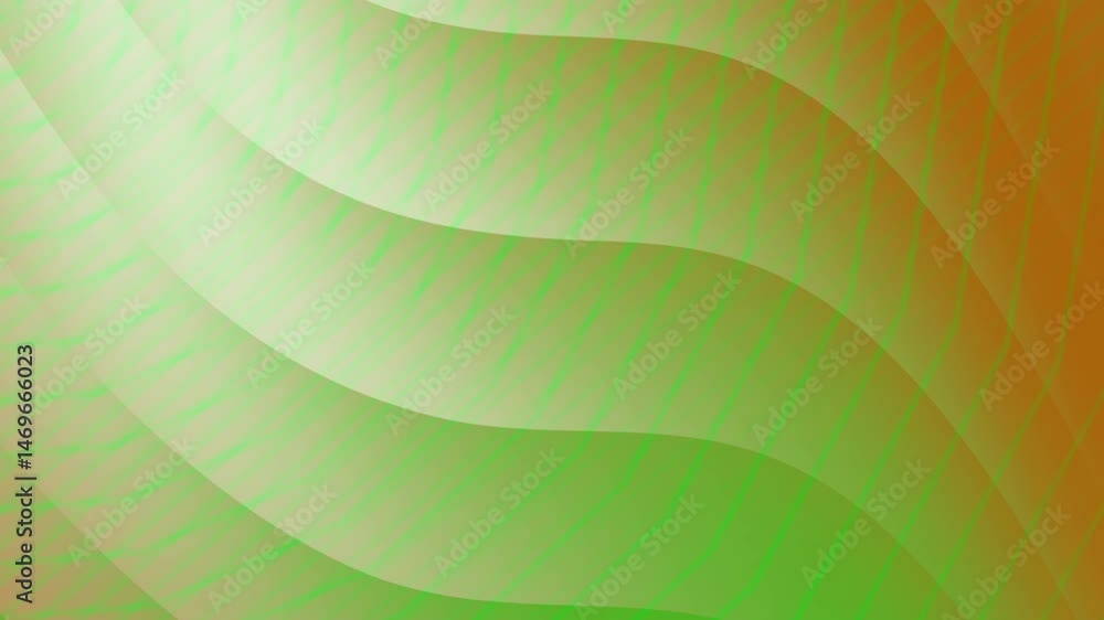 Poster abstract green gradient wave background with softly curved stripes for creative design offering brig