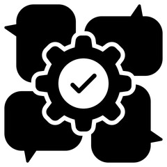 Collaboration Glyph Icon