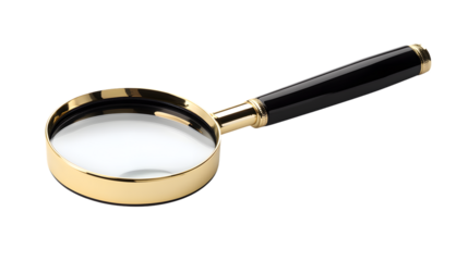 Magnifying Glass Searching Concept on White Background