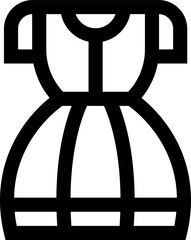 dress illustration on a white background     