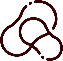 elastic band illustration on a white background     