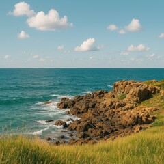 Vibrant Floral Frame: Colorful Bouquet on Pink Background