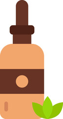 essential oil illustration on a white background     