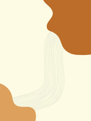 Abstract warm wave background with lines