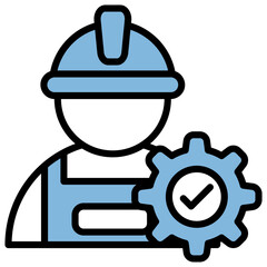 Workforce Blue Black Icon