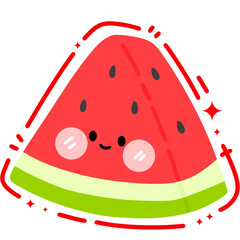 Cute watermelon PNG