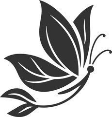 Vector butterfly silhouette