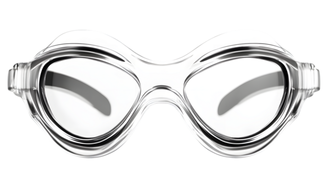Professional Swimming Goggles Isolated on Transparent Background for Sports Accessories Marketing